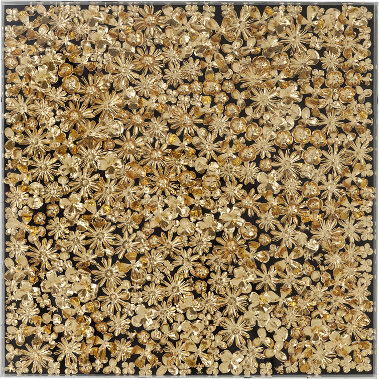 KARE Design Gold Flower Wall Décor Wayfair.co.uk